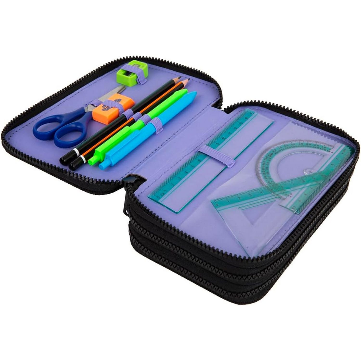 CoolPack Schreibgeräteetui CoolPack Etui JUMPER 3 Zipper 44 teilig, MOOD – Bild 4 von 4