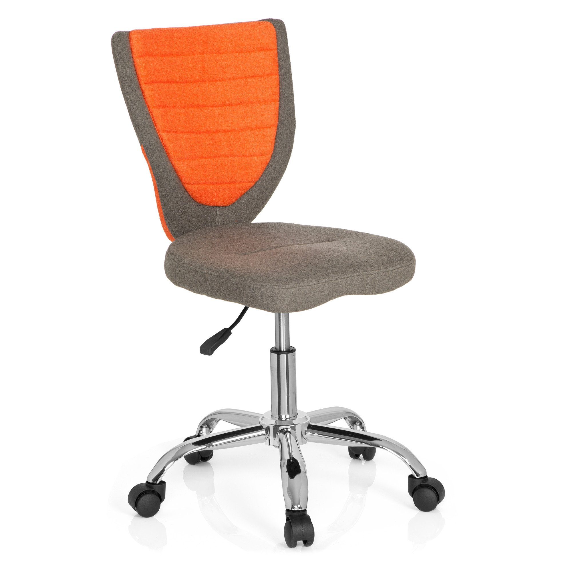 Grau/Orange ohne KIDDY Kinderdrehstuhl Stoff St), OFFICE COMFORT Armlehnen (1 mitwachsend, Drehstuhl hjh ergonomisch