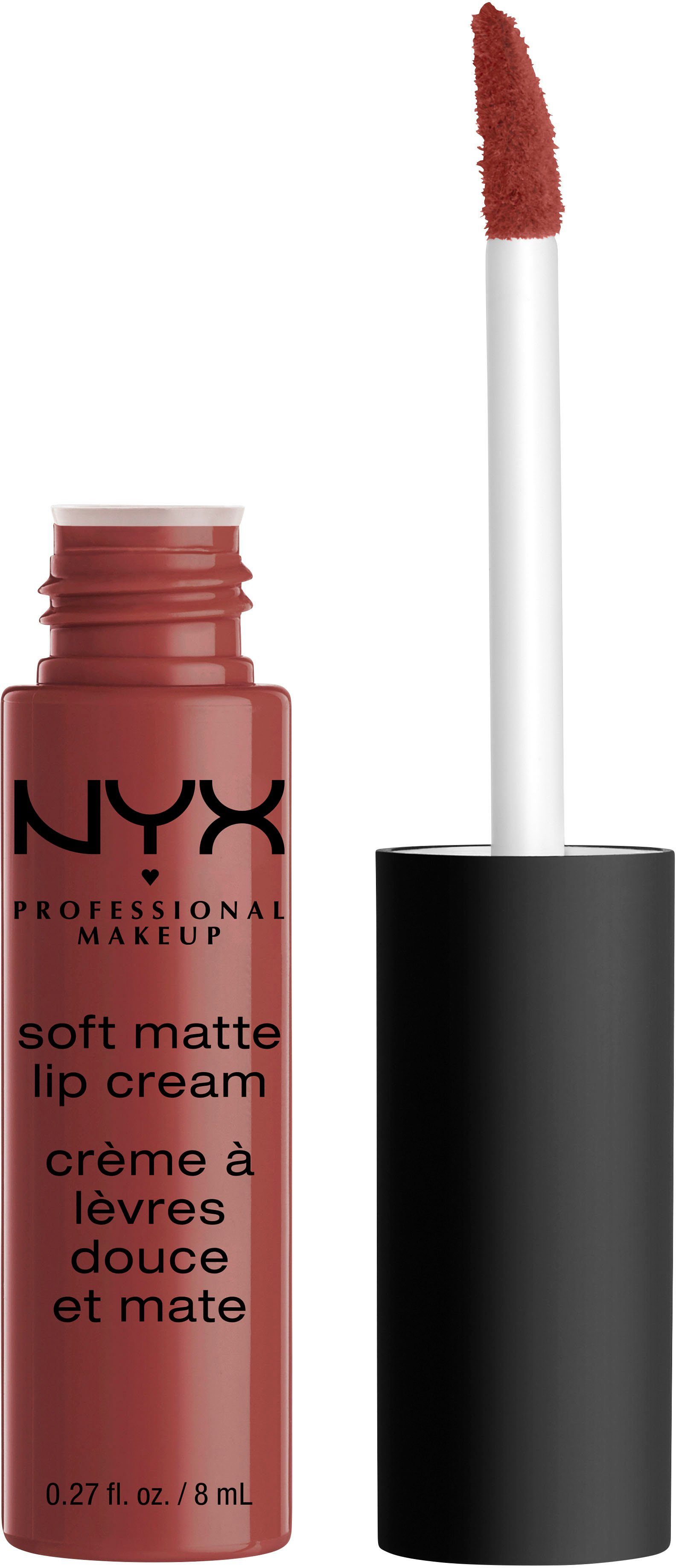 NYX PROFESSIONAL MAKEUP Lippenstift SOFT MATTE LIP CREAM, leichter, cremiger Lippenstift und mattem Finish