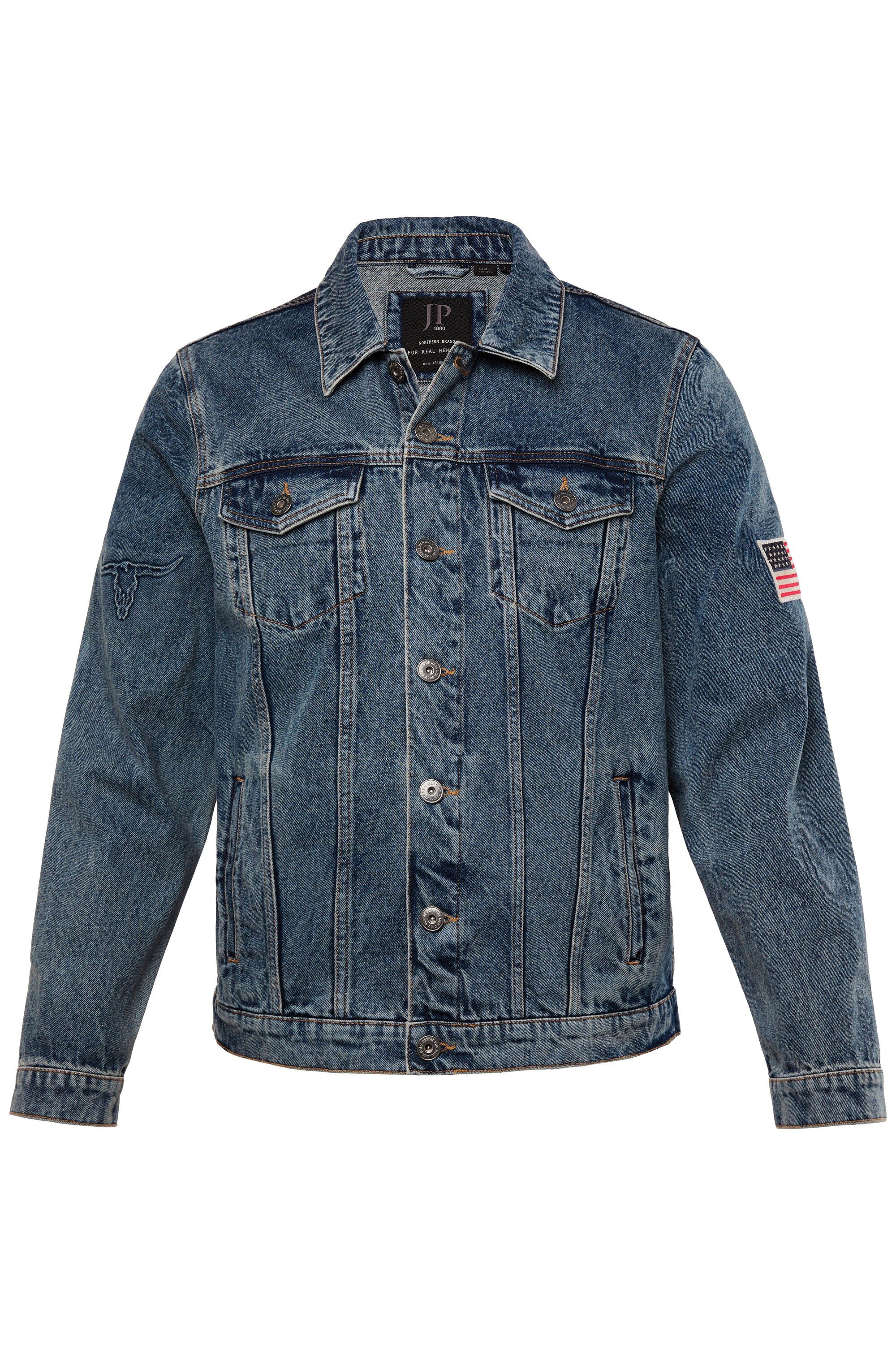 JP1880 Funktionsjacke JP 1880 Jeansjacke Badge günstig online kaufen