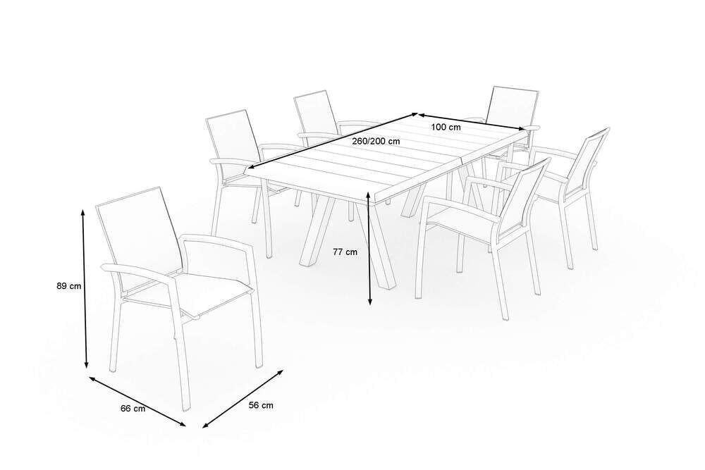 OUTFLEXX Garten-Essgruppe Tirana/Velia