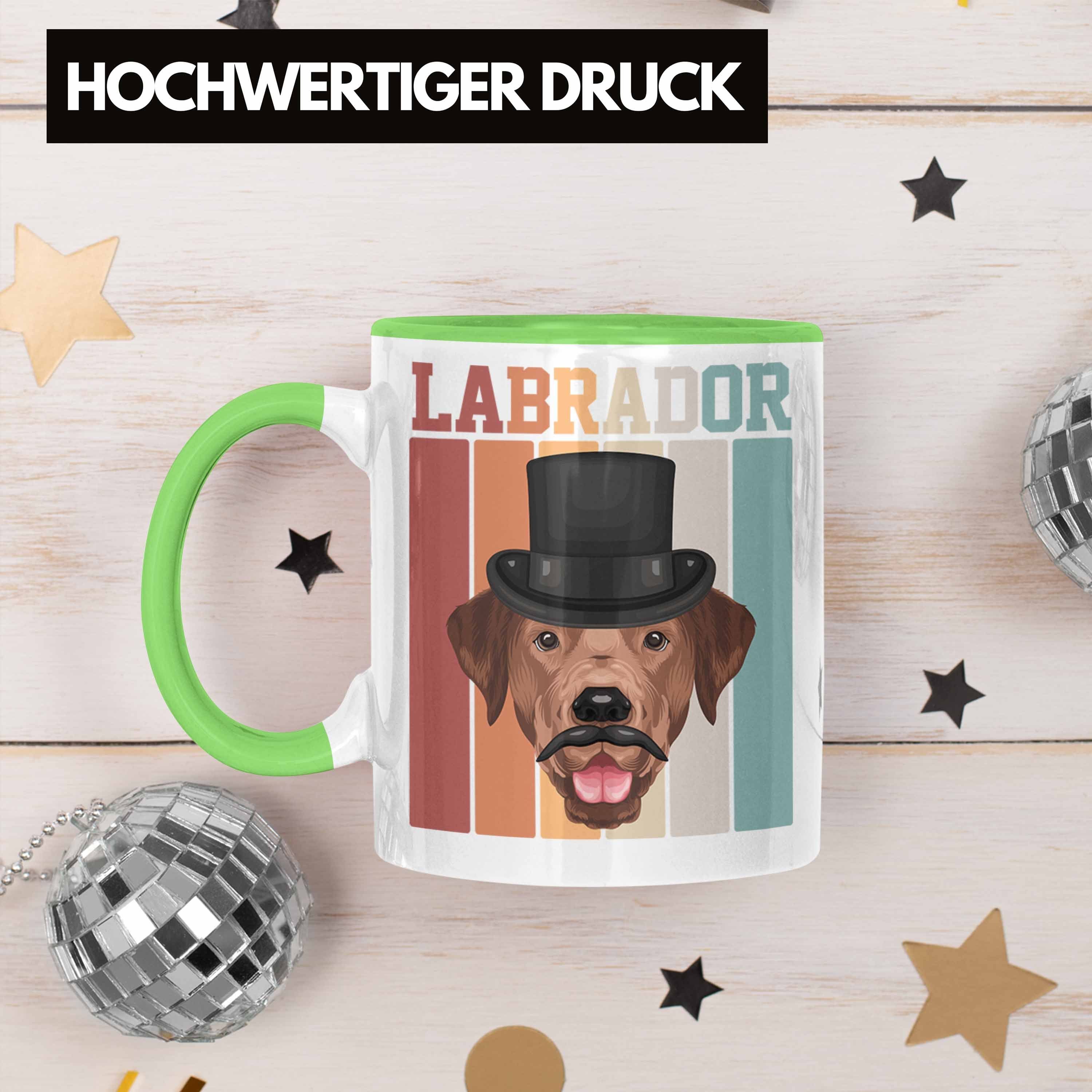 Geschenk Vi Retro Labrador Grün Tasse Besitzer Tasse Lustiger Geschenkidee Spruch Trendation