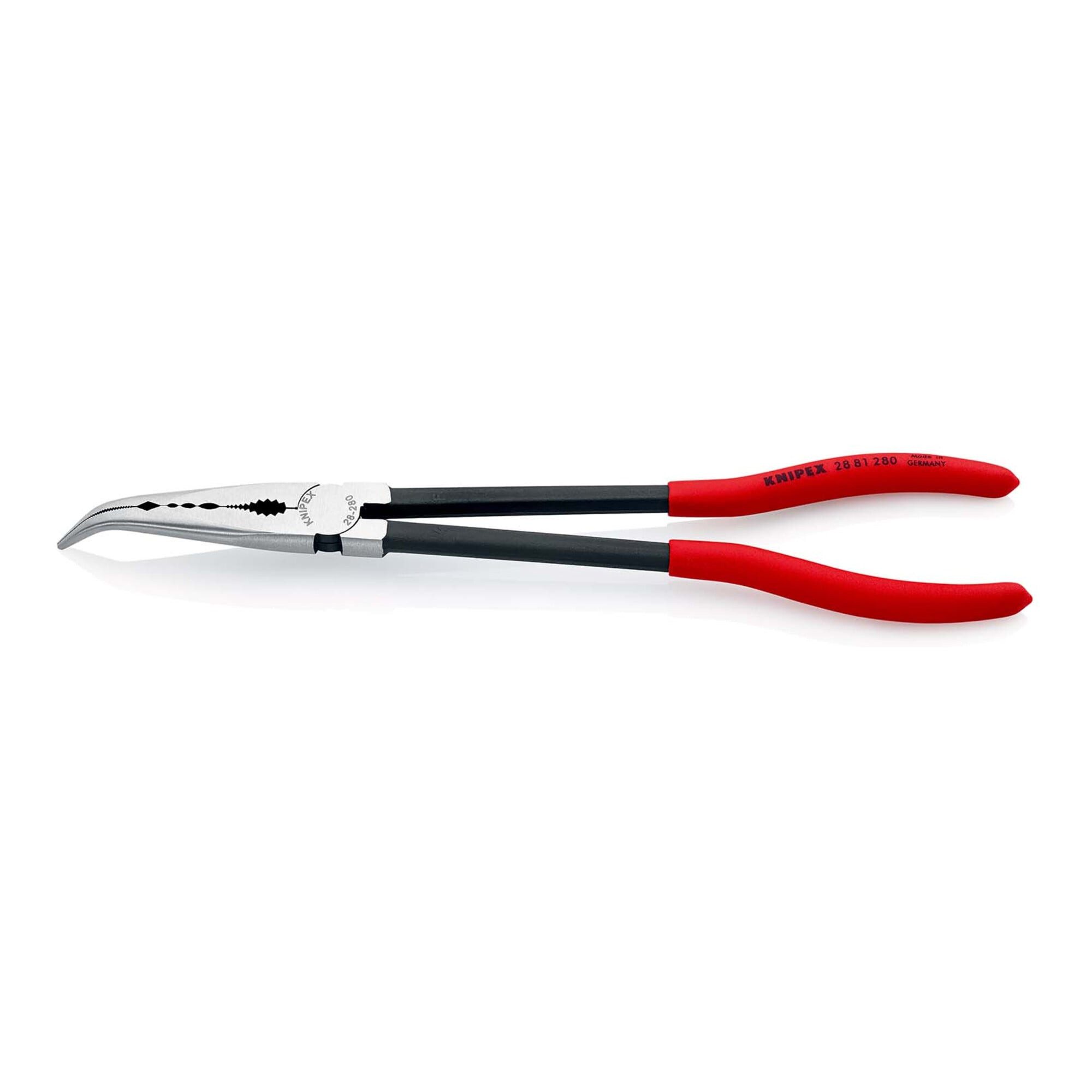 Knipex Rundzange KNIPEX 28 81 280 Montierzange mit Querprofilen mit Kunststoff überzoge