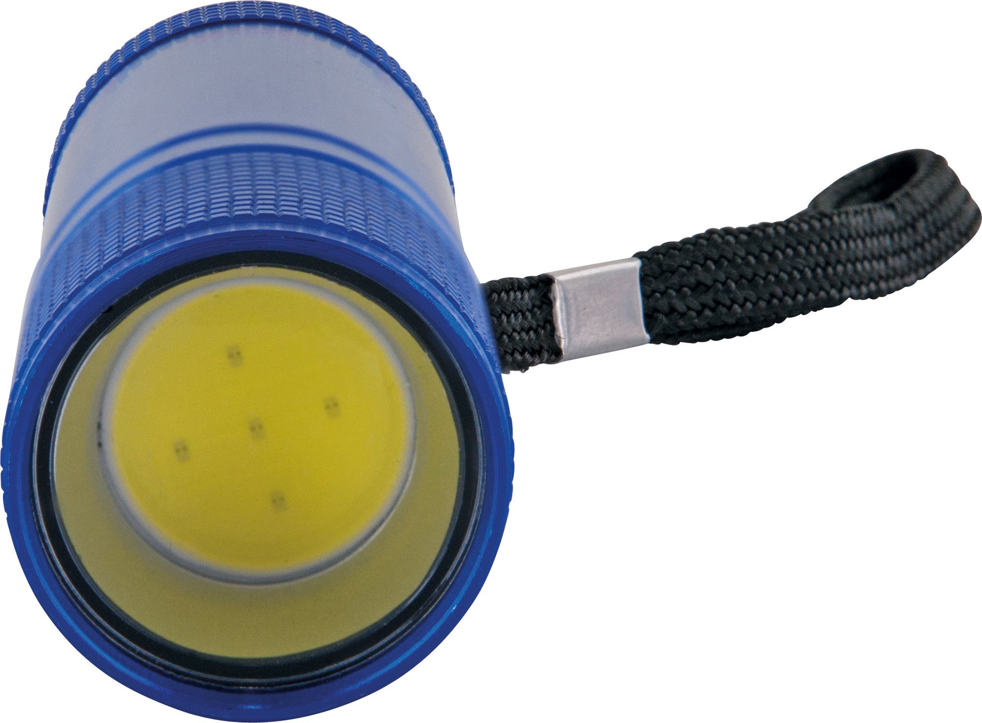 Handschlaufe Taschenlampe blau TLED200B mit 531 spritzwassergeschützt), schlagfest, LED (1-St., Schwaiger