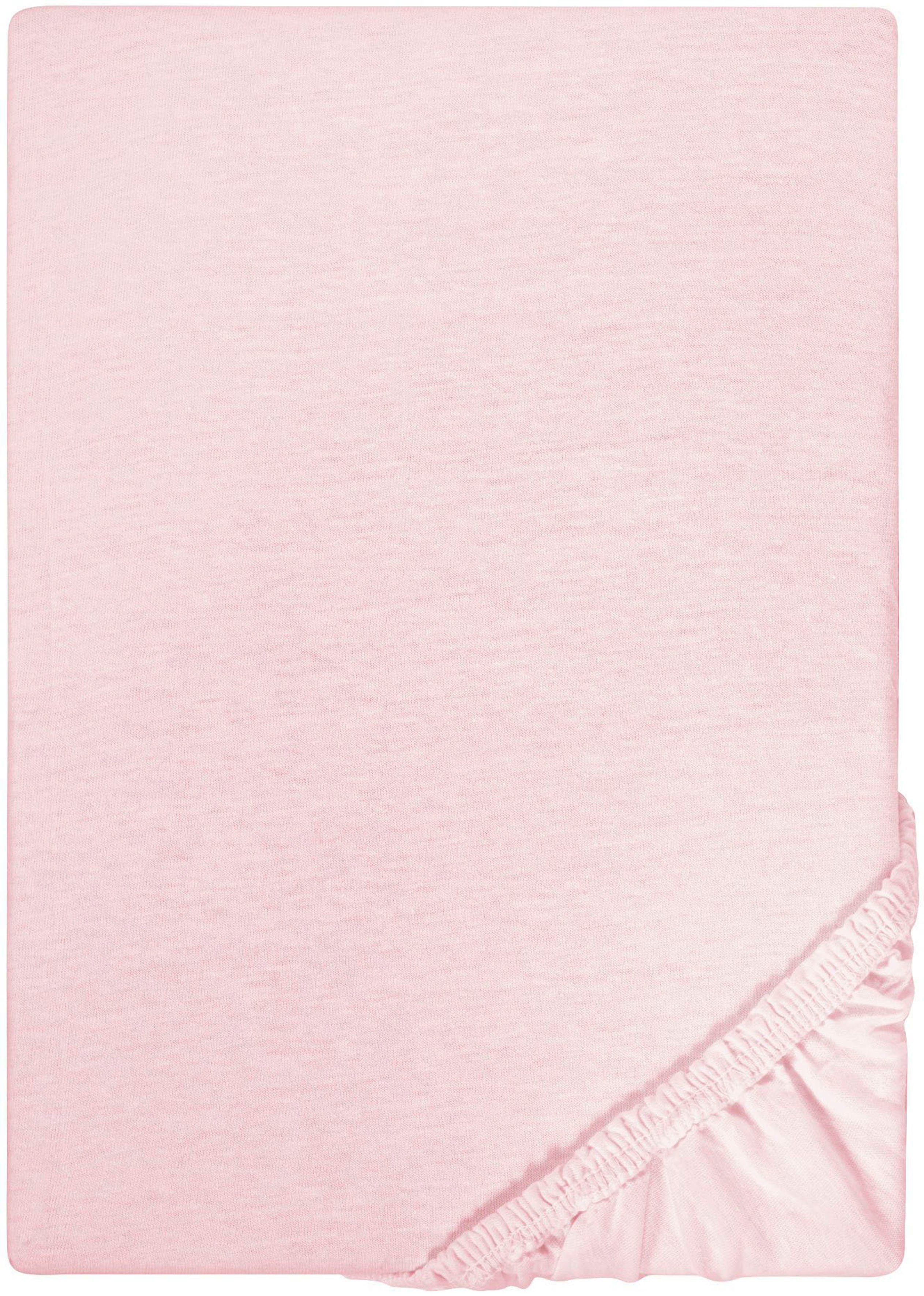 Biberna Spannbettlaken Leila, Jersey, Gummizug: rundum, (1 Stück), Bettlake günstig online kaufen