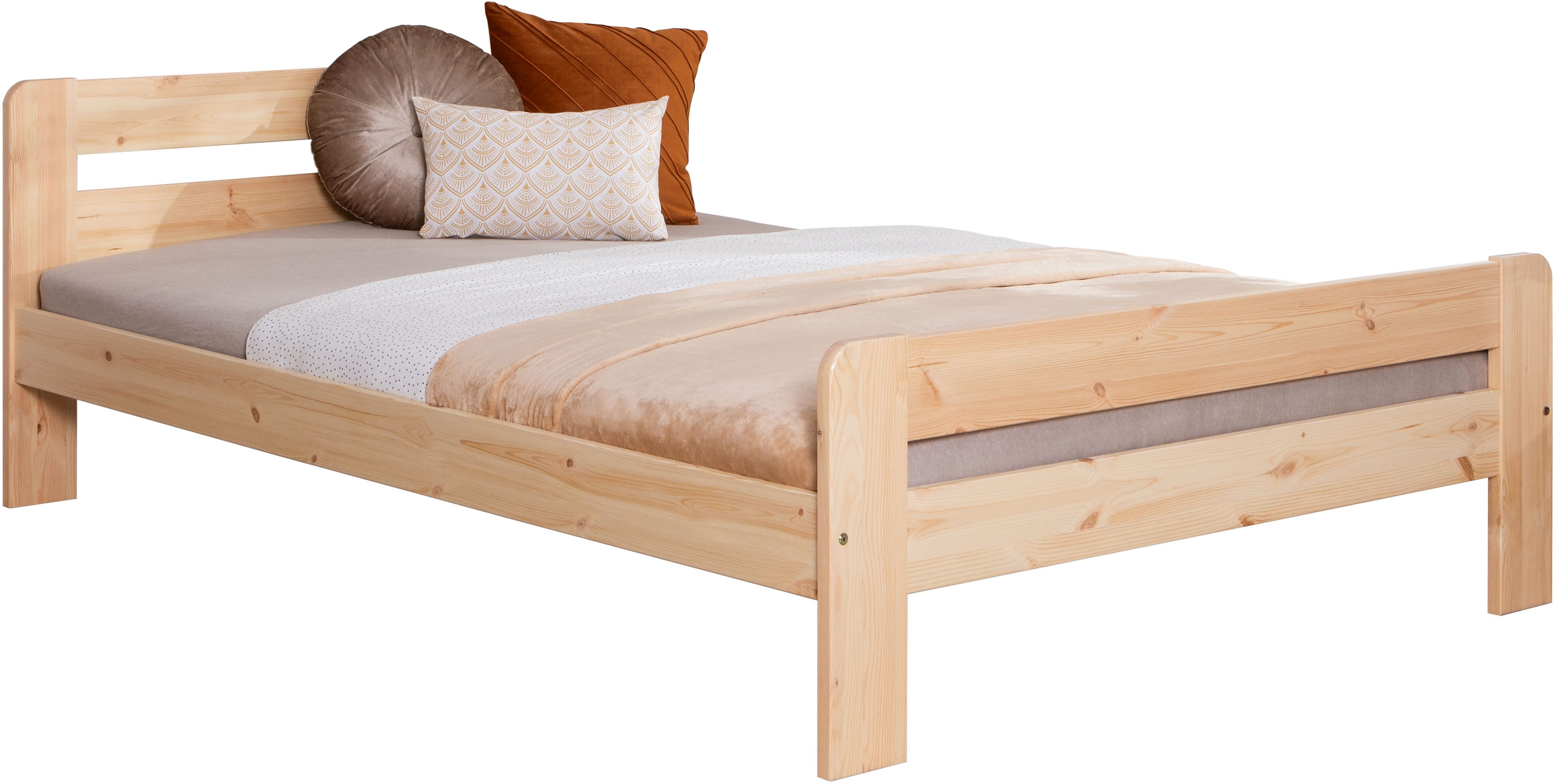 Massivholzbett "Bert", FSC®-zertifiziert (Kiefer), Jugendbett, mit Lattenrost
