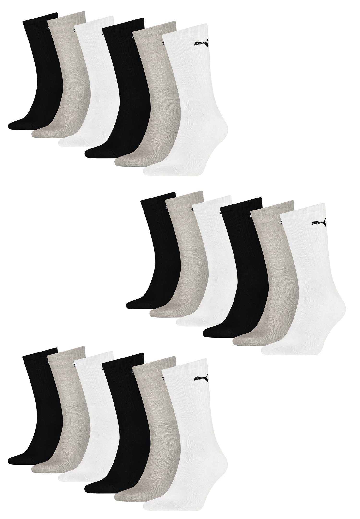 PUMA Socken PUMA UNISEX CREW SOCK 18P ECOM (Packung, 18-Paar, 18er-Pack)