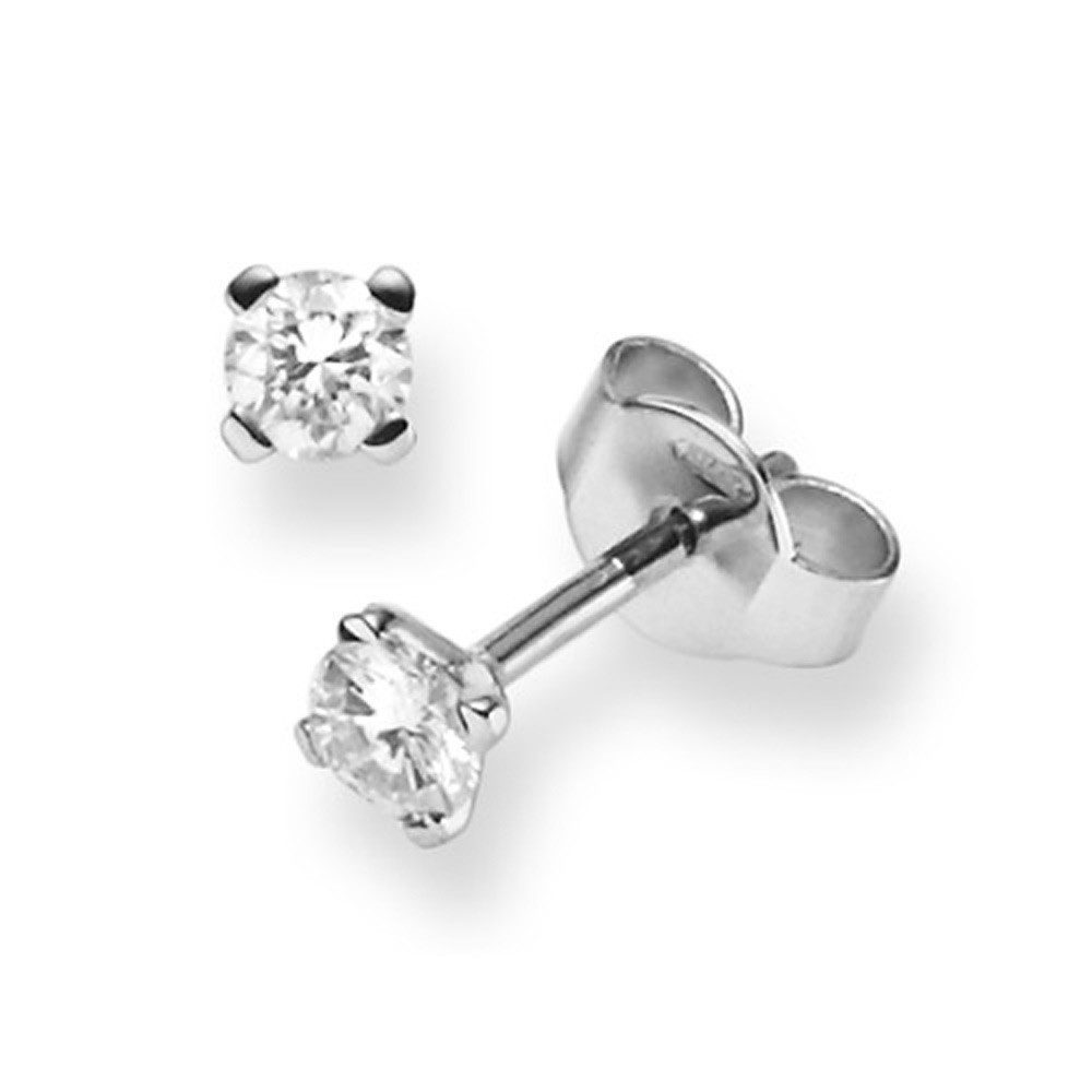Paar Ohrstecker Ohrstecker mit Brillanten 0,30 Ct., 585 Weißgold