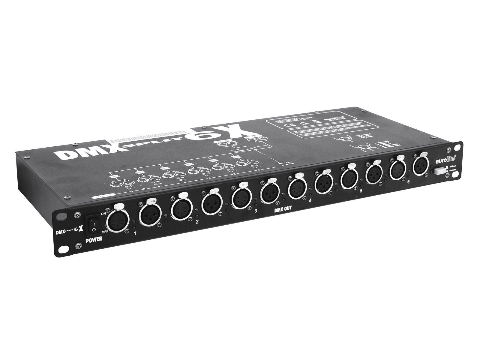Discolicht EUROLITE Split 6X DMX Splitter