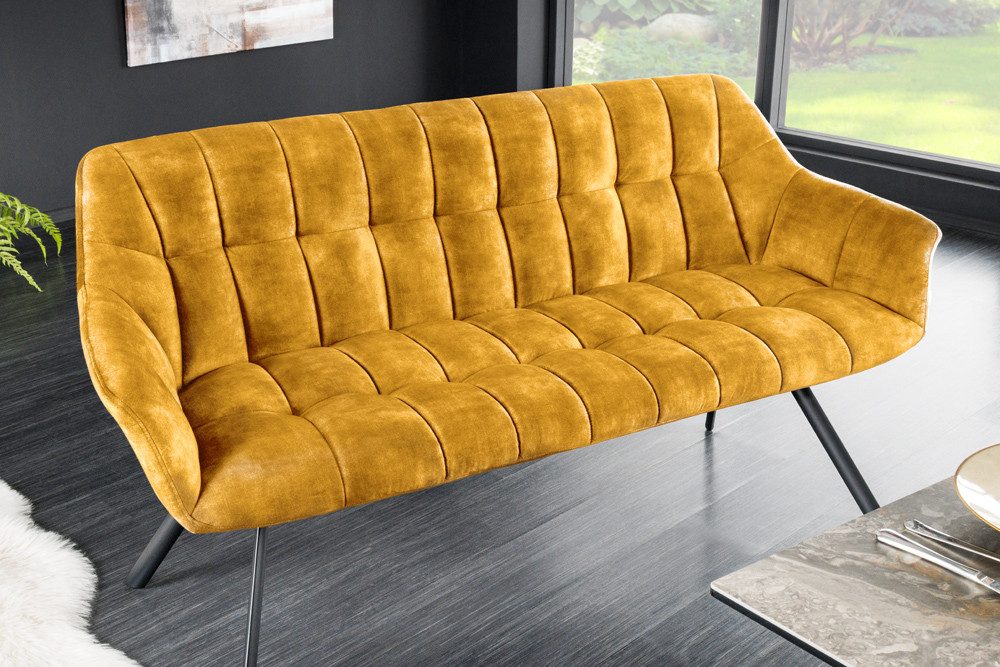 riess-ambiente Sitzbank PAPILLON 165cm senfgelb / schwarz (Einzelartikel, 1 günstig online kaufen