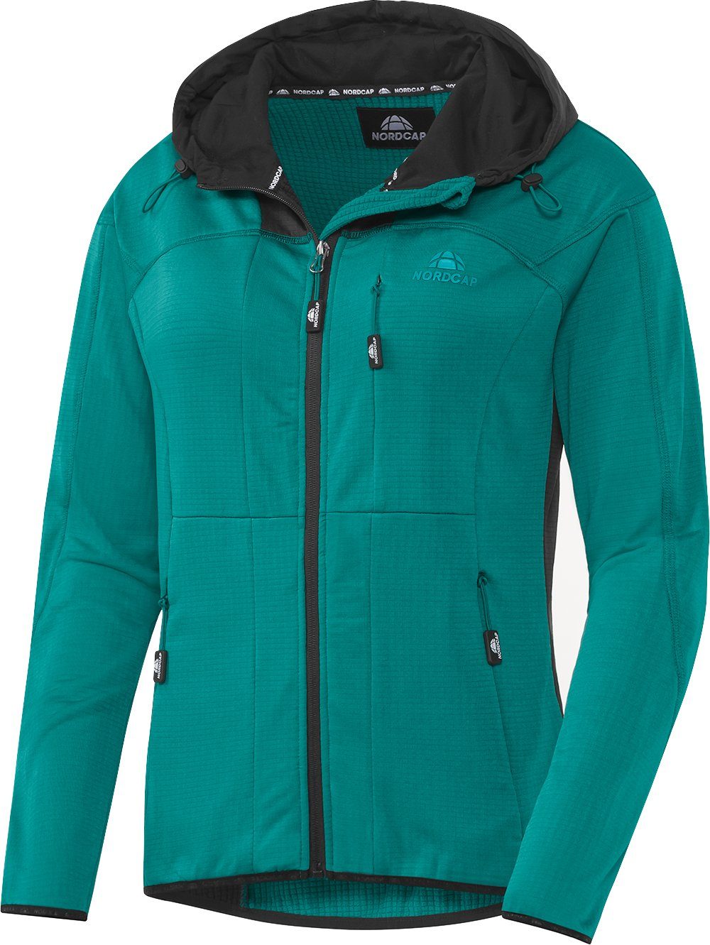 Nordcap Funktionsjacke farbstarke Kapuzen-Jacke in weicher Sweat-Qualität mint
