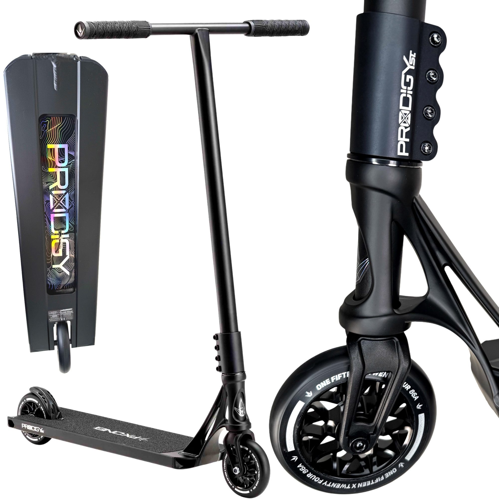 Stuntscooter Blunt Prodigy X One Complete Stunt-Scooter H=90cm Street Schwarz