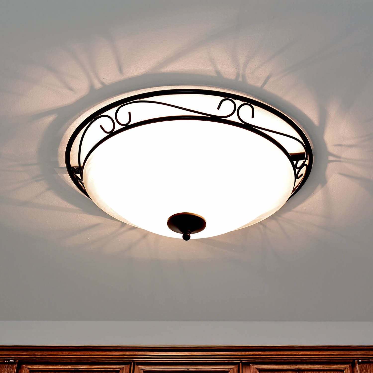 Licht-Erlebnisse Deckenleuchte ATHEN, ohne Leuchtmittel, Deckenlampe Landha günstig online kaufen