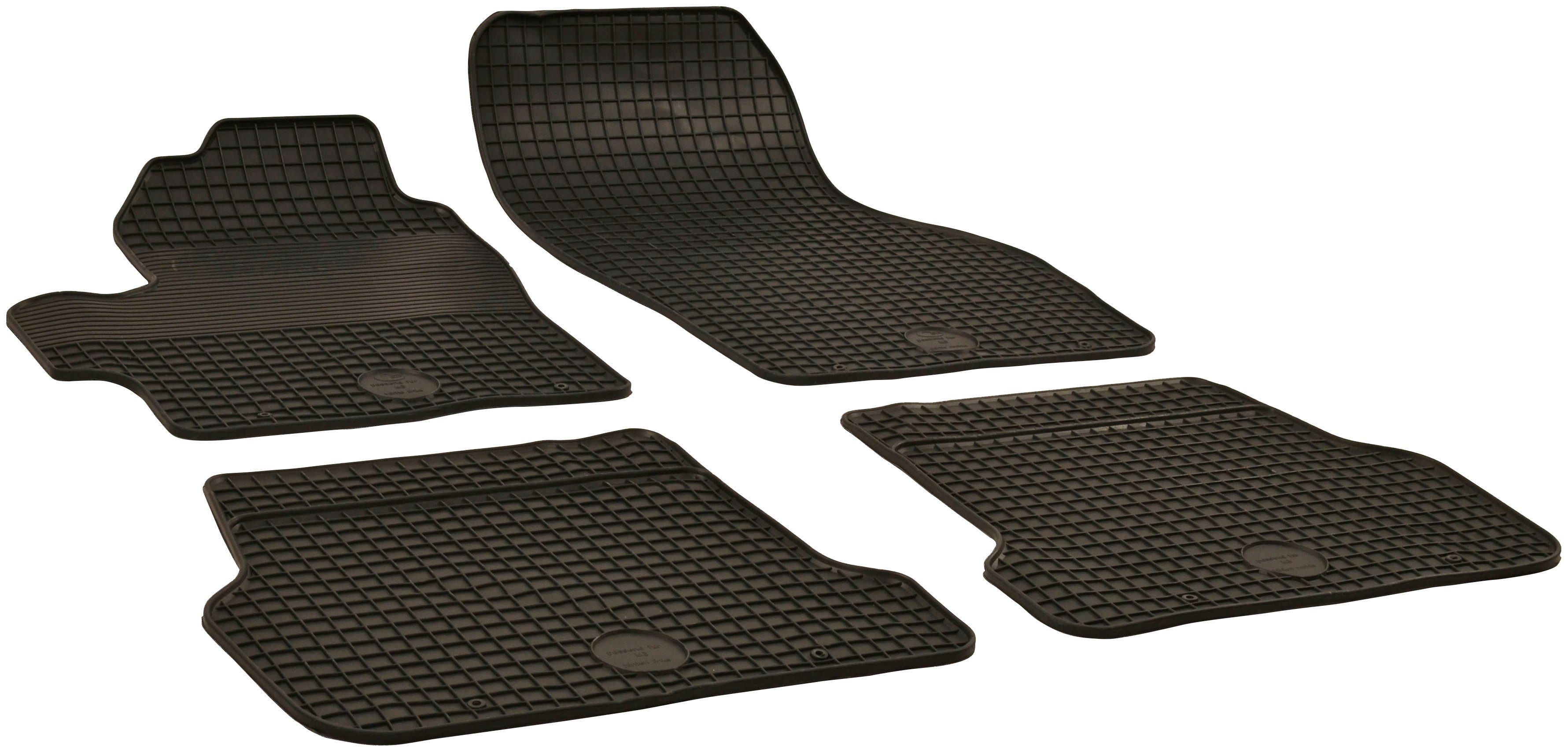 WALSER Passform-Fußmatten (4 St), für Mazda 3 Schrägheck, Stufenheck, für Mazda 3 (BK, BL) 09/1999-09/2014