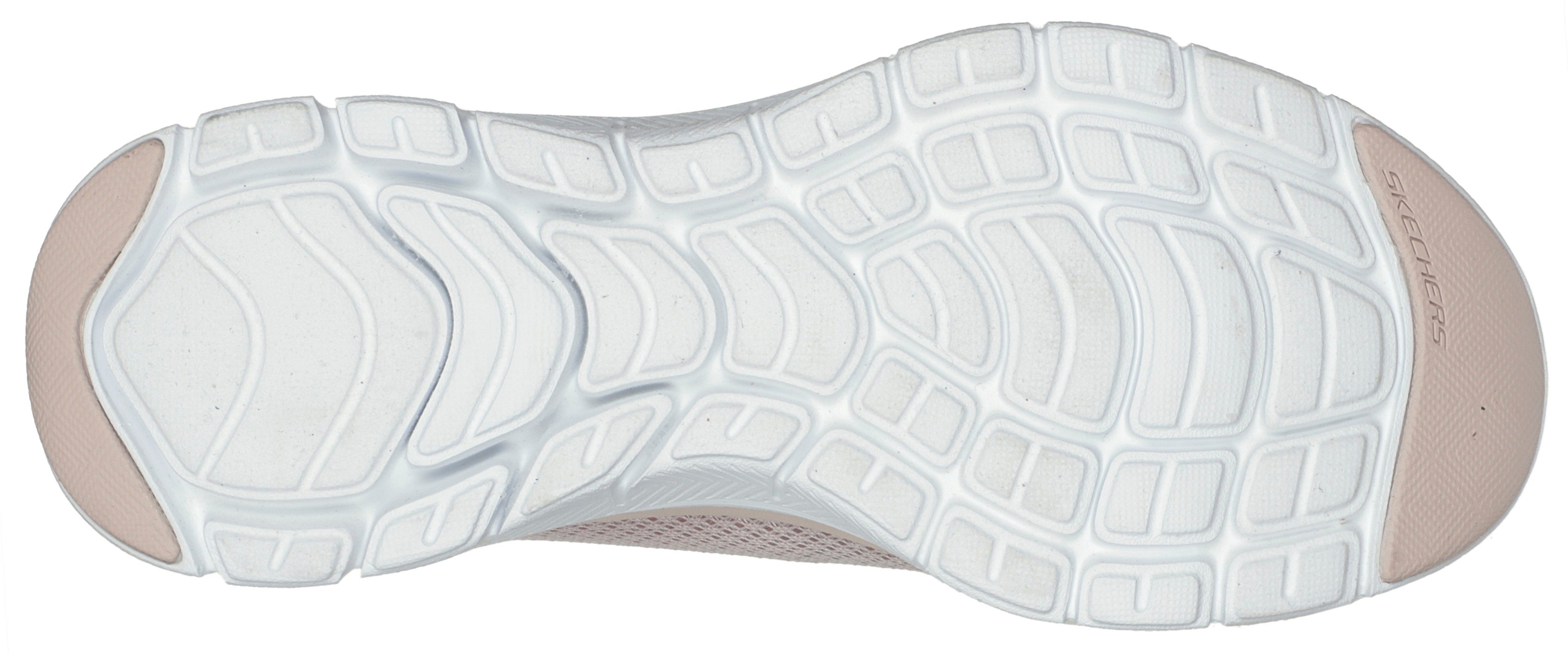 Skechers FLEX APPEAL 4.0 BRILLINAT Ausstattung hellrosa mit Memory Sneaker VIEW Foam Air-Cooled