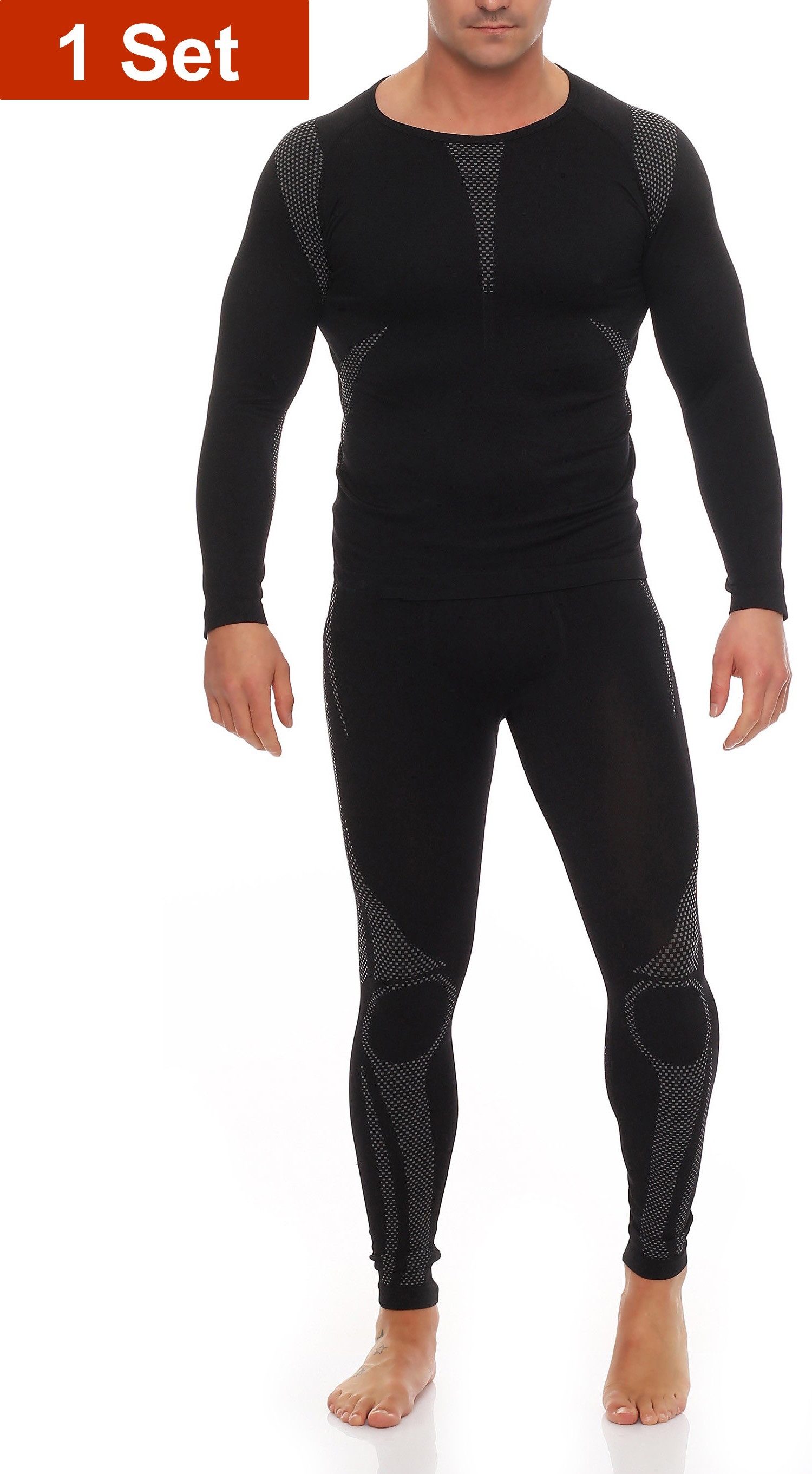 Funktionsunterhemd Lange warme Herren Ski-Unterwäsche Unterhose Unterhemd Thermo Funktion