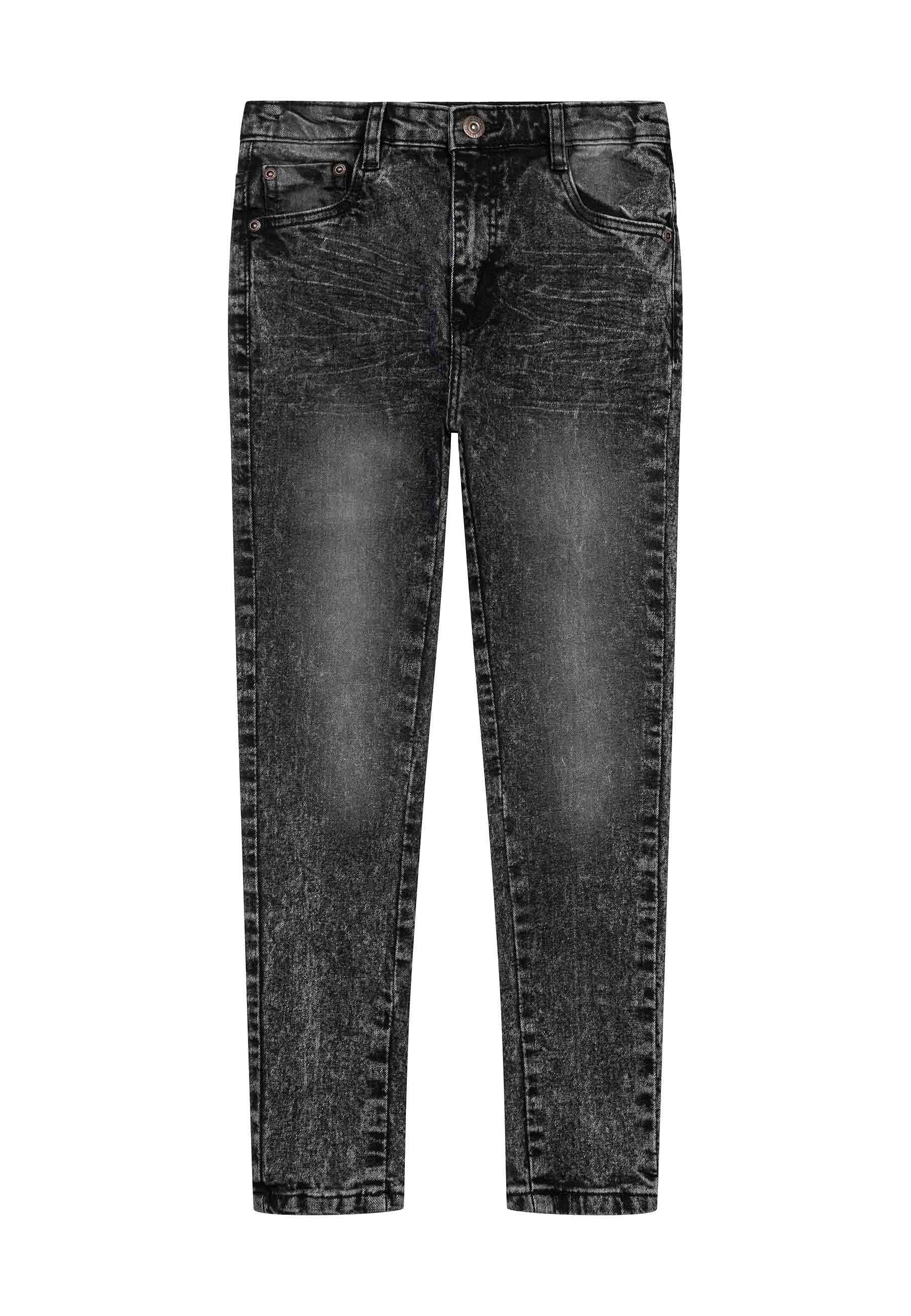 MINOTI Skinny-fit-Jeans Distressed Skinny-Jeans Denim-Schwarz (3y-14y)