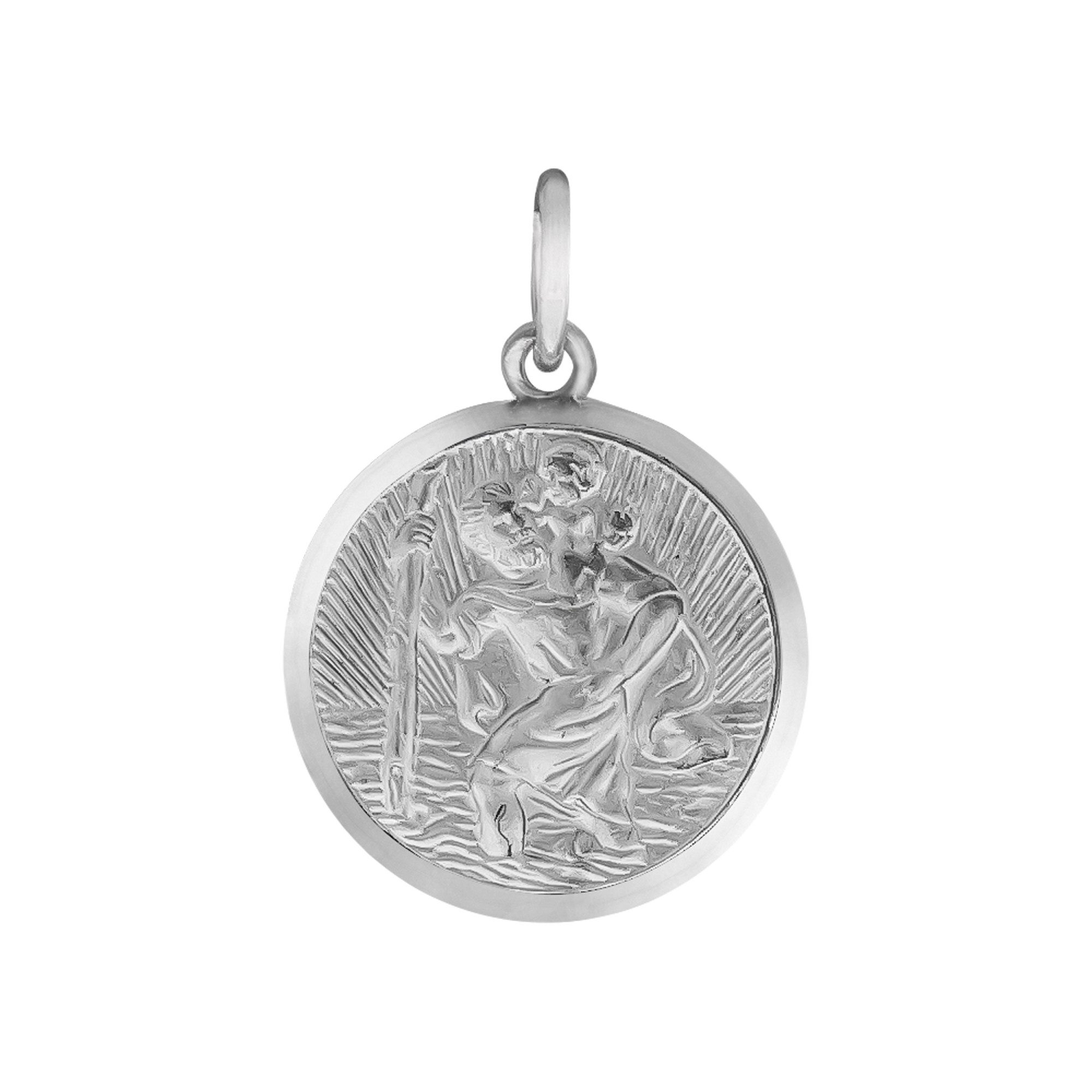 Vivance Kettenanhänger 925/- Sterling Silber rhodiniert Christophorus