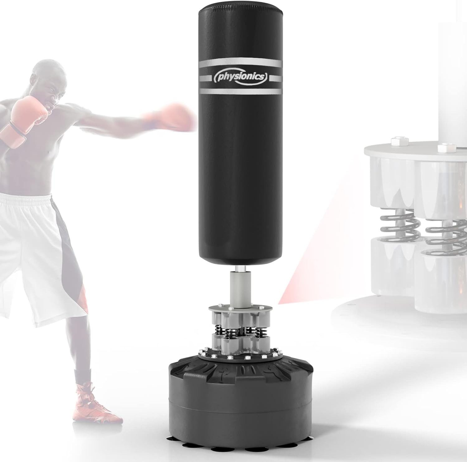 Physionics Standboxsack Boxsack stehend, Boxing Bag, Box Sack, Punching Bag, Sandsack Boxen