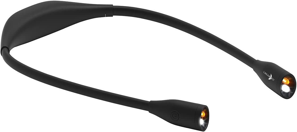 Lunartec LED Leselampe LED-Leseleuchte zum Umhängen Leselampe 6 Std Akku di günstig online kaufen