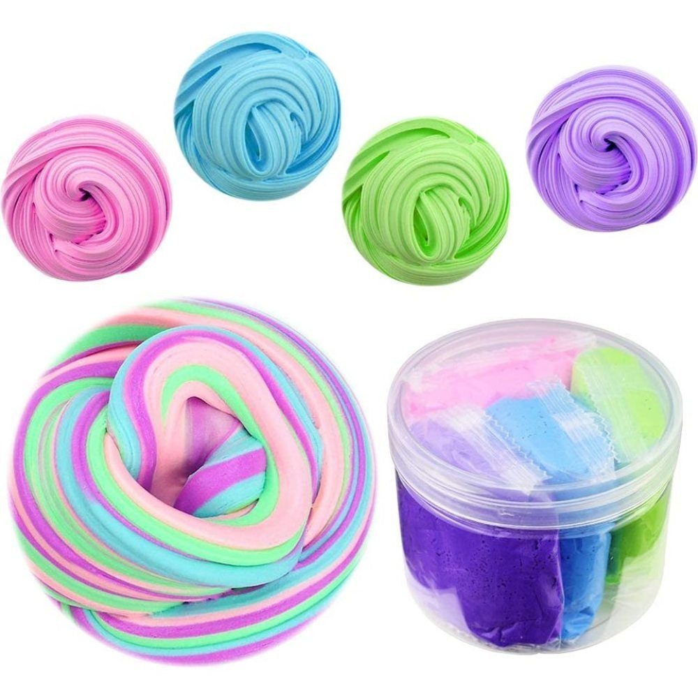 48 Glitter DIY Slime kit Schleim Selber Machen mit 12 Farben Crystal Clay Slime 
