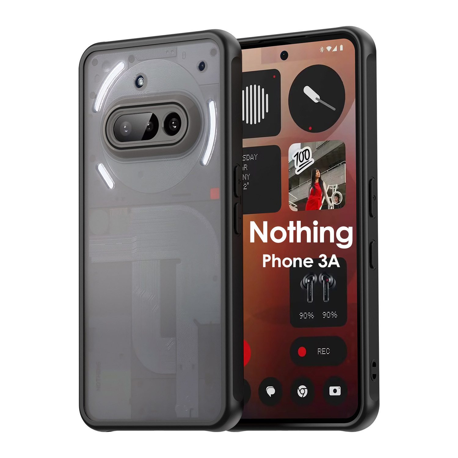 betterfon Handyhülle für Nothing Phone Modelle Hülle Matt Stoßfest Schutzhülle Back cover, Stoßdämpfendes TPU schützt vor Stürzen und Kratzern