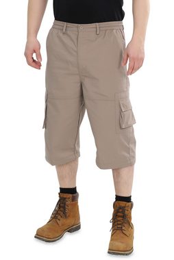 Ben Creek Zip-off-Hose QDA13Z lange Outdoor Freizeithose mit Multitaschen, 3/4 Zip Off Capri