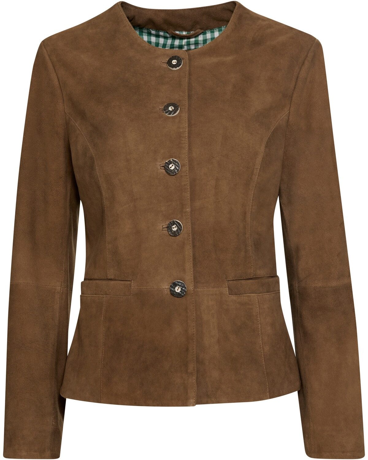 Luis Steindl Lederjacke Kragenlose Lederjacke