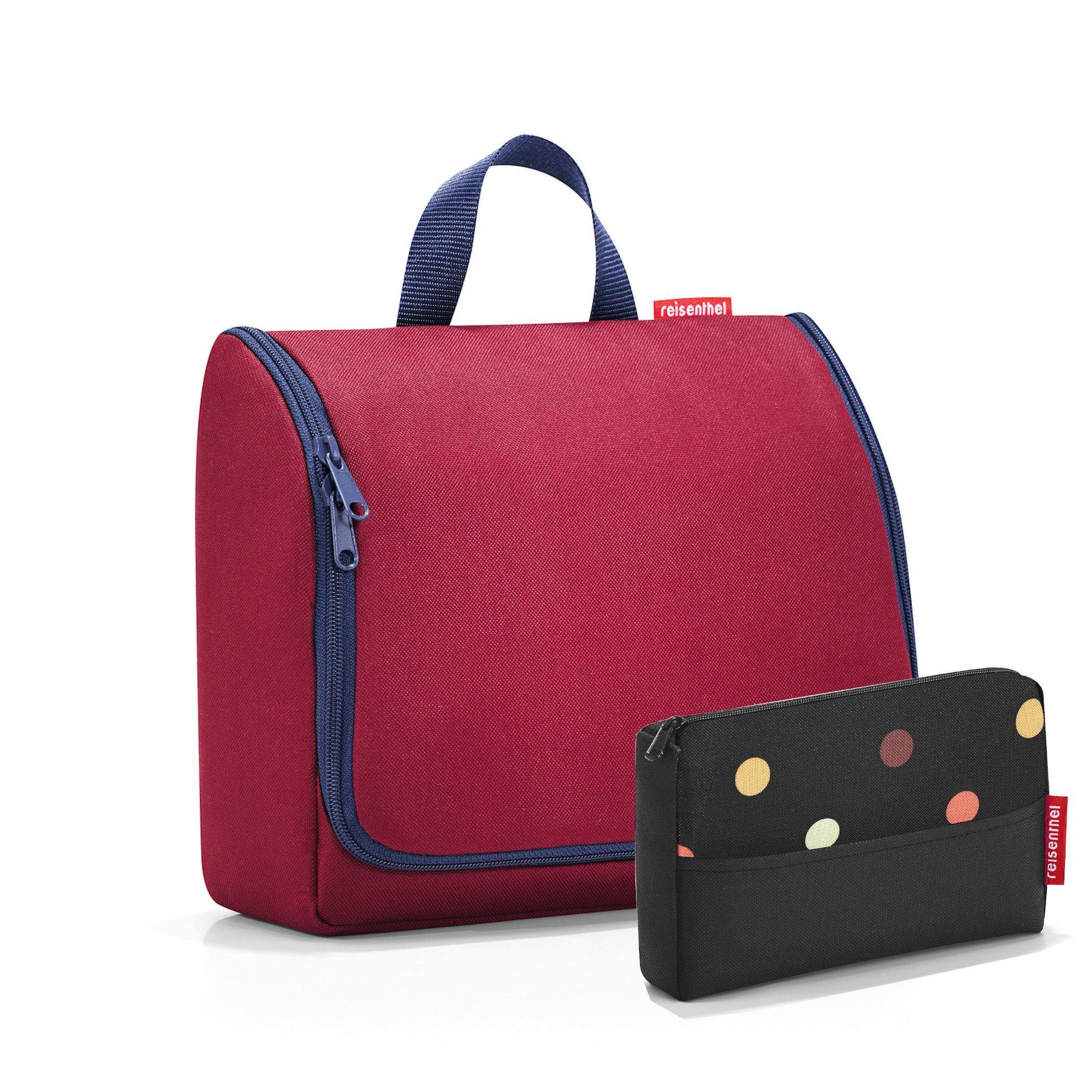 Kulturbeutel, & Stilvolle dark ruby XL REISENTHEL® Pflege-Organisation Pocketcase Toiletbag Set: