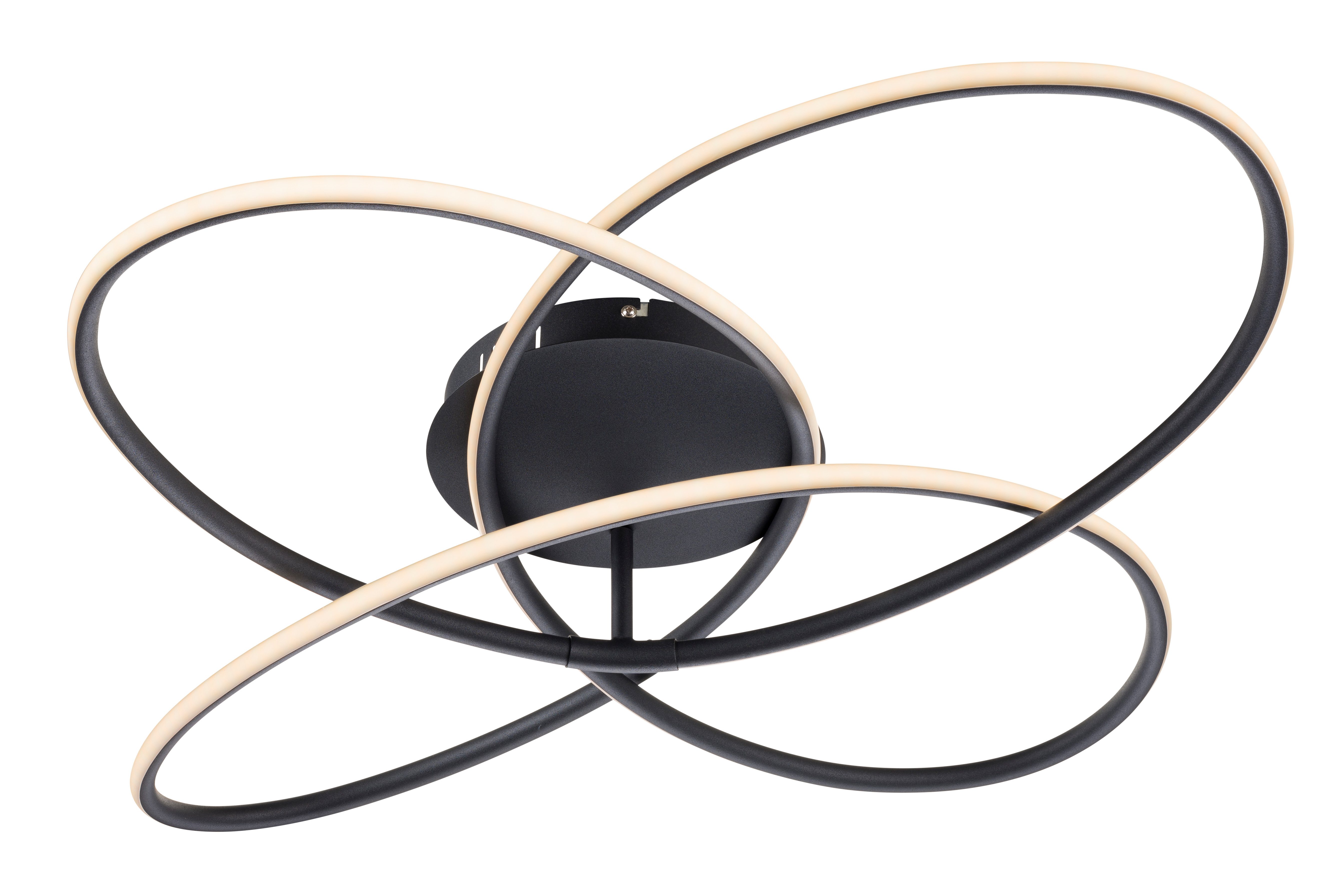 GLOBO LIGHTING LED Deckenleuchte PANDA, Dimmfunktion, Memoryfunktion, Nachtlichtfunktion, Timerfunktion, mehrere Helligkeitsstufen, LED fest integriert, Deckenlampe/Wohnzimmer/Schlafzimmer/modern