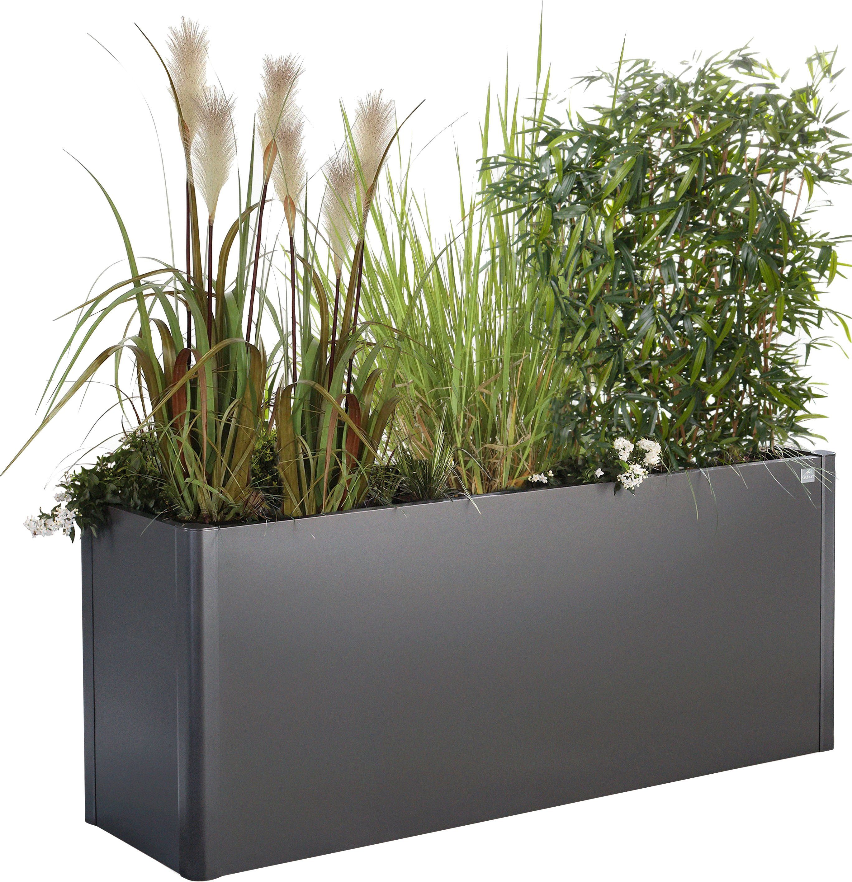 Biohort Hochbeet BELVEDERE maxi 2x0,5; verschiedene Farben, 201x53x77 cm, extrem langlebig, aus Metall