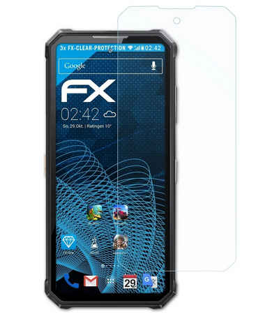 atFoliX Schutzfolie Displayschutz für Oukitel WP21 Ultra, (3 Folien), Ultraklar und hartbeschichtet