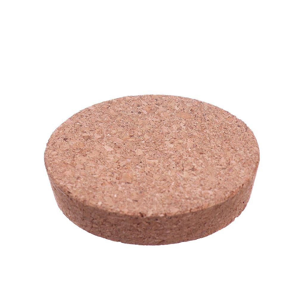 INNA-Glas Deckel EMMILOTTE aus Presskork, beige, 3cm, Ø12,9cm