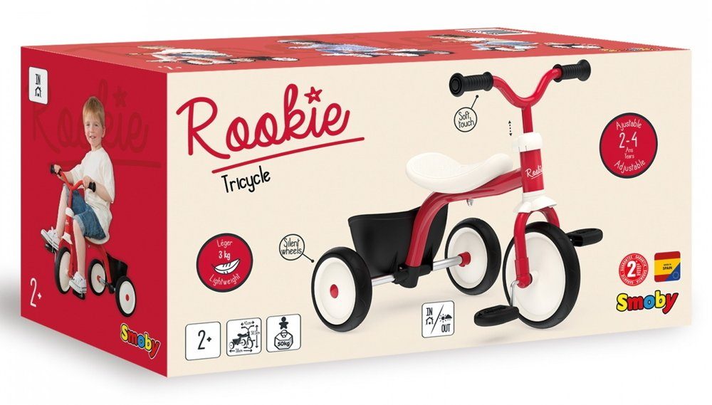 Smoby Rutscherauto Smoby Outdoor Spielzeug Fahrzeug Laufrad Rookie rot 7600742000