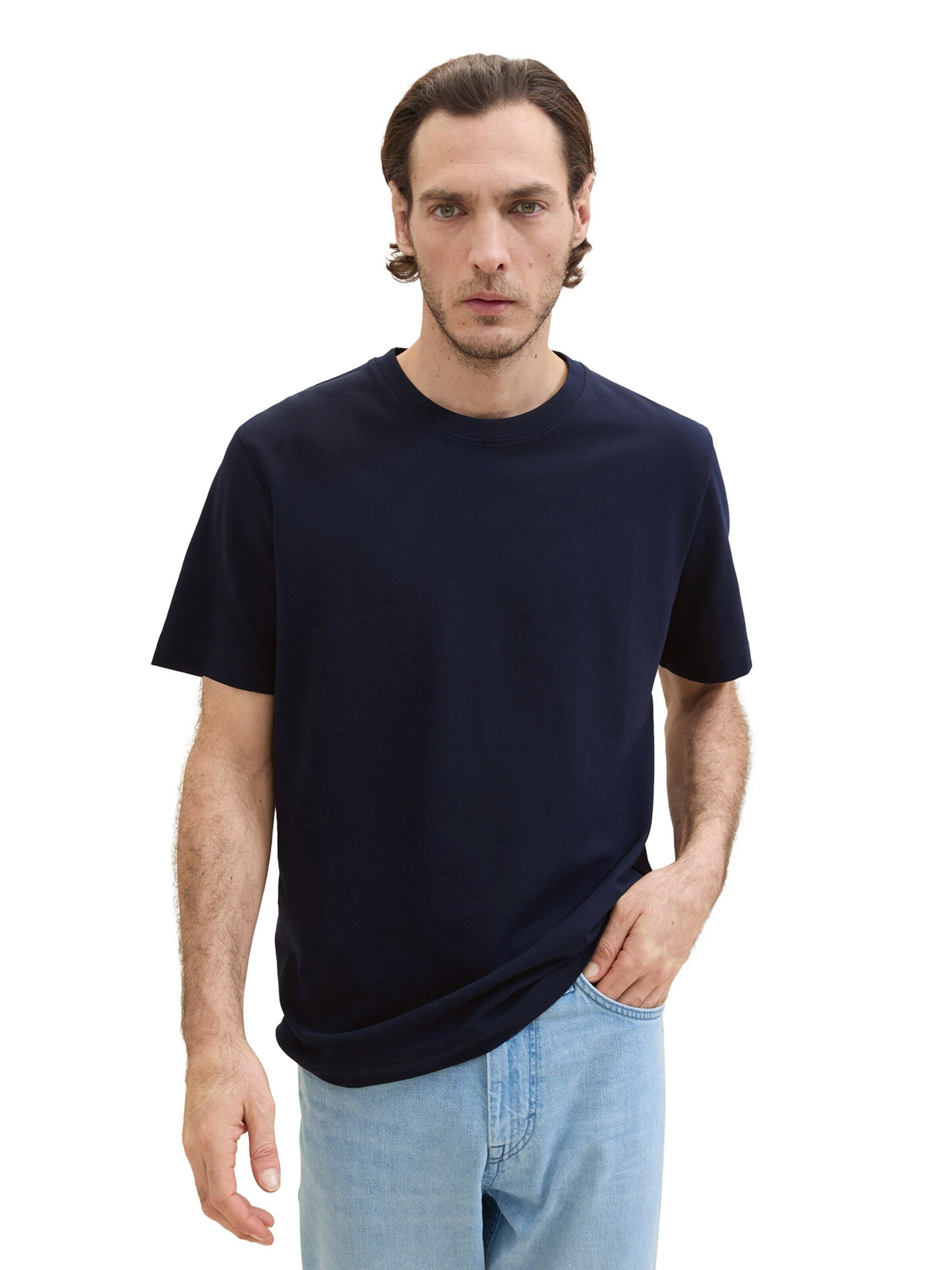 Tom Tailor Herren T-Shirt PIQUE - Regular Fit günstig online kaufen