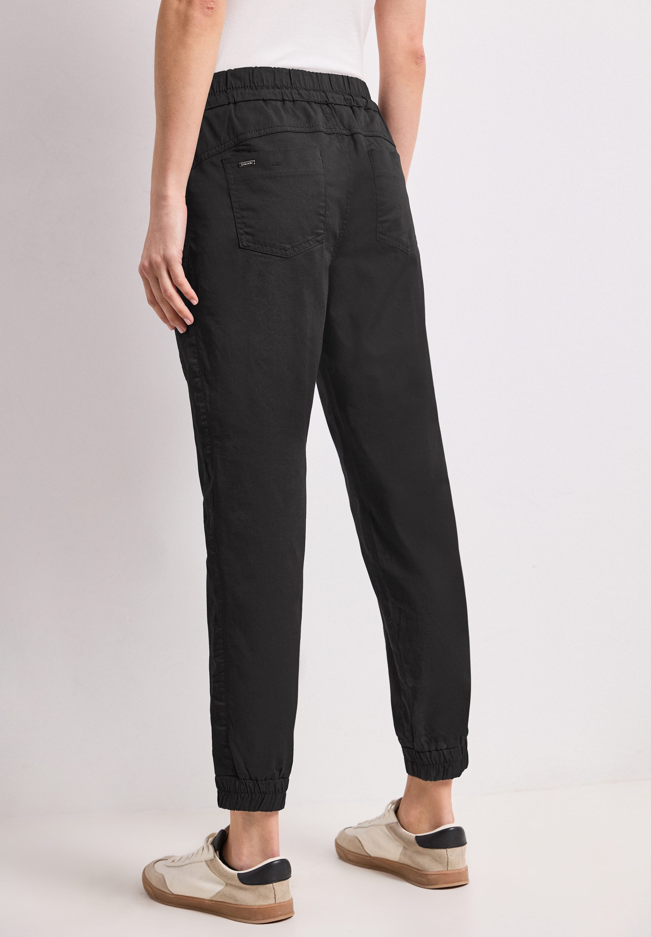 STREET ONE Jogger Pants aus Baumwolle mit Stretchanteil