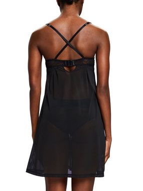 Esprit Unterhemd Camisole aus Mesh und Spitze mit Bügel-Cups