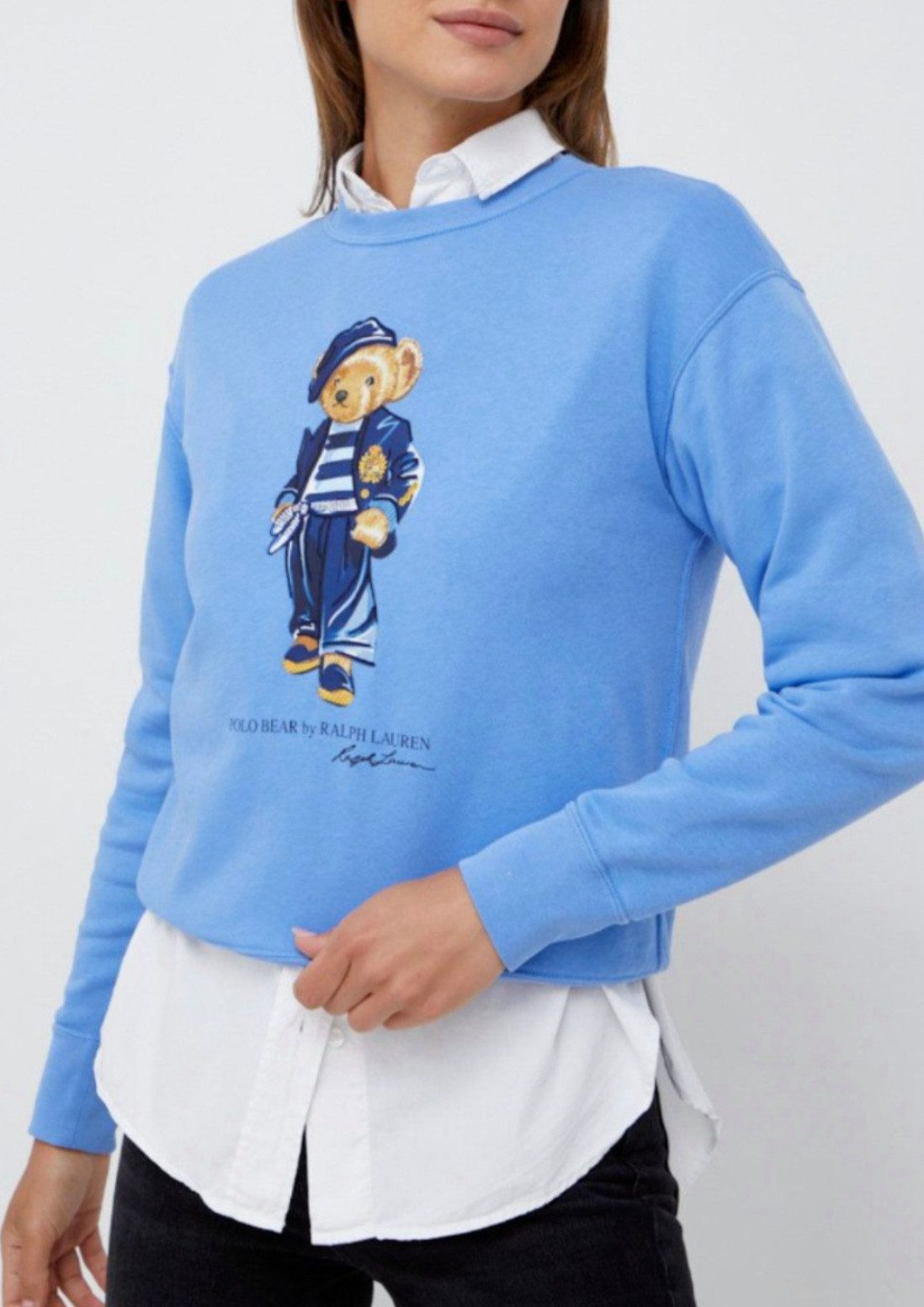 Polo Ralph Lauren Sweatshirt Bear In Paris Bär Sofortige Authentifizierung über das Ralph Lauren-System möglich