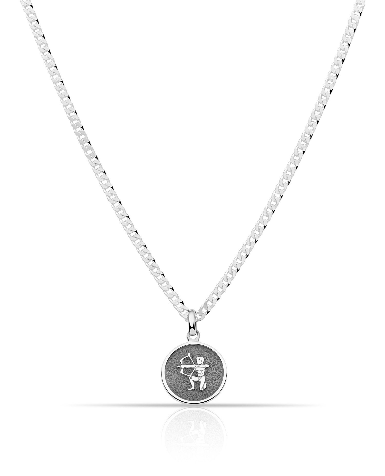 Tony Fein Sternzeichenanhänger Schütze 925er Sterling Silber Massiv, Made in Italy für Damen und Herren