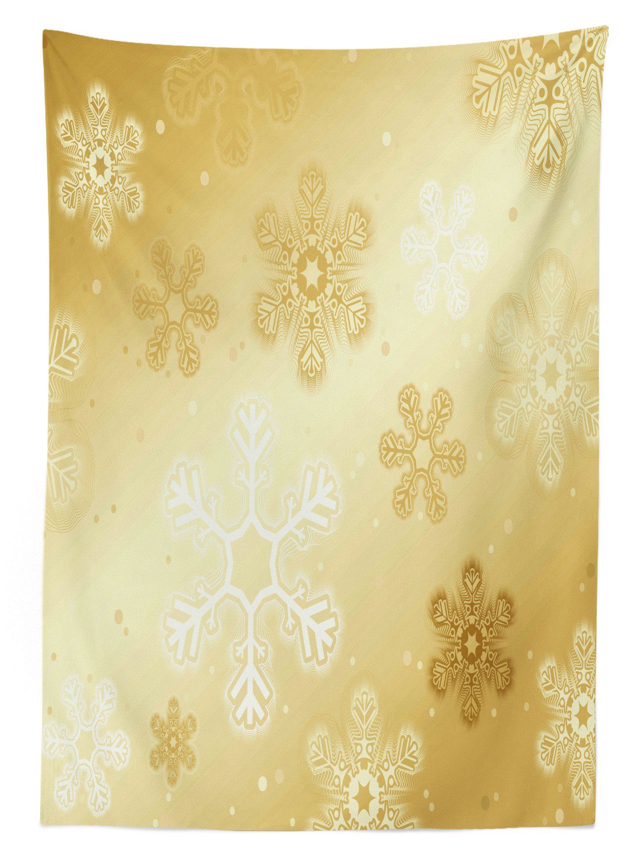 Für Außen Klare Yule geeignet Schneeflocken Bereich Waschbar Abakuhaus Weihnachten Noel Tischdecke den Farben, Farbfest