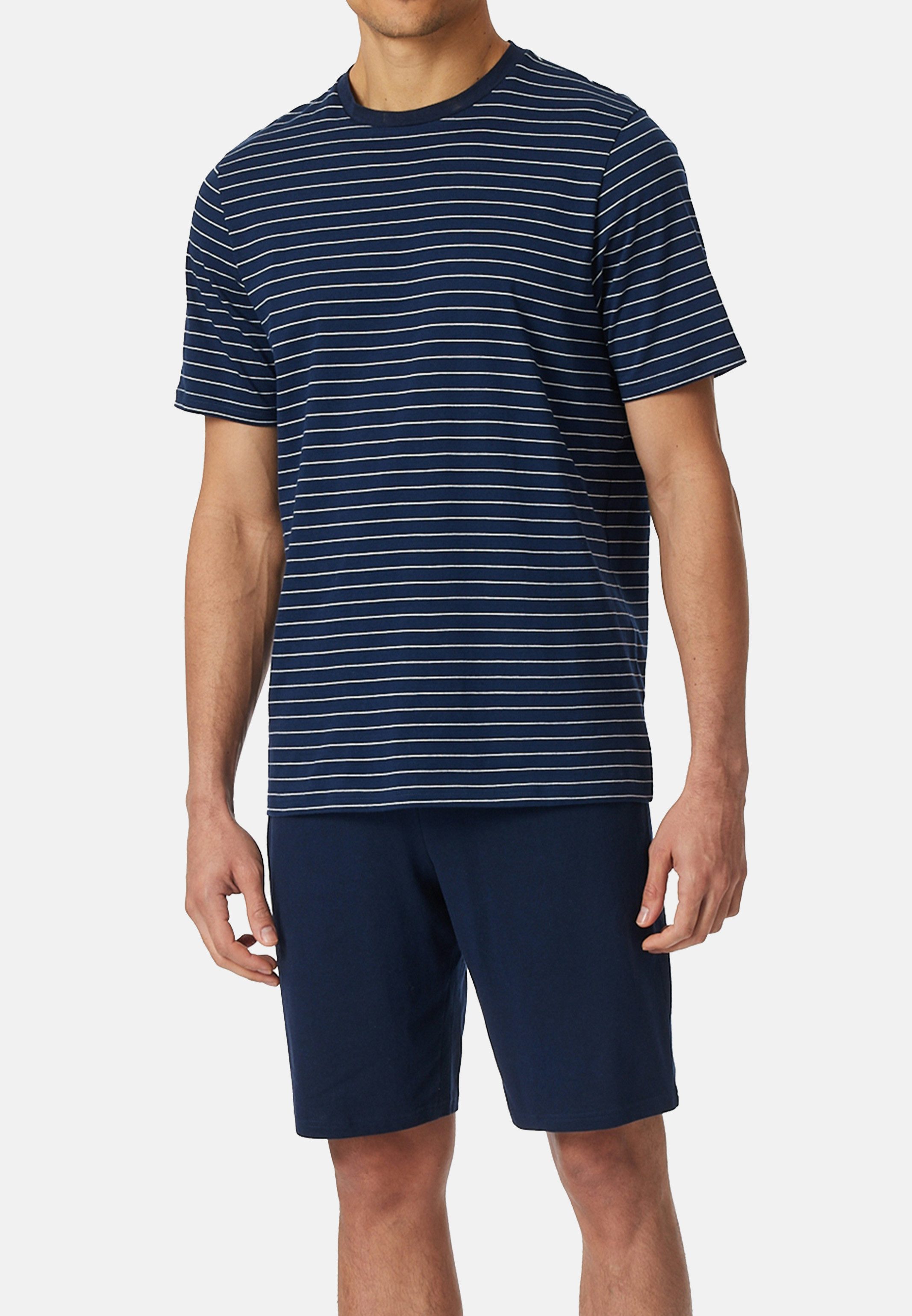 Schiesser Pyjama Casual Essentials (Set, 2 tlg) Schlafanzug - Baumwolle - A günstig online kaufen