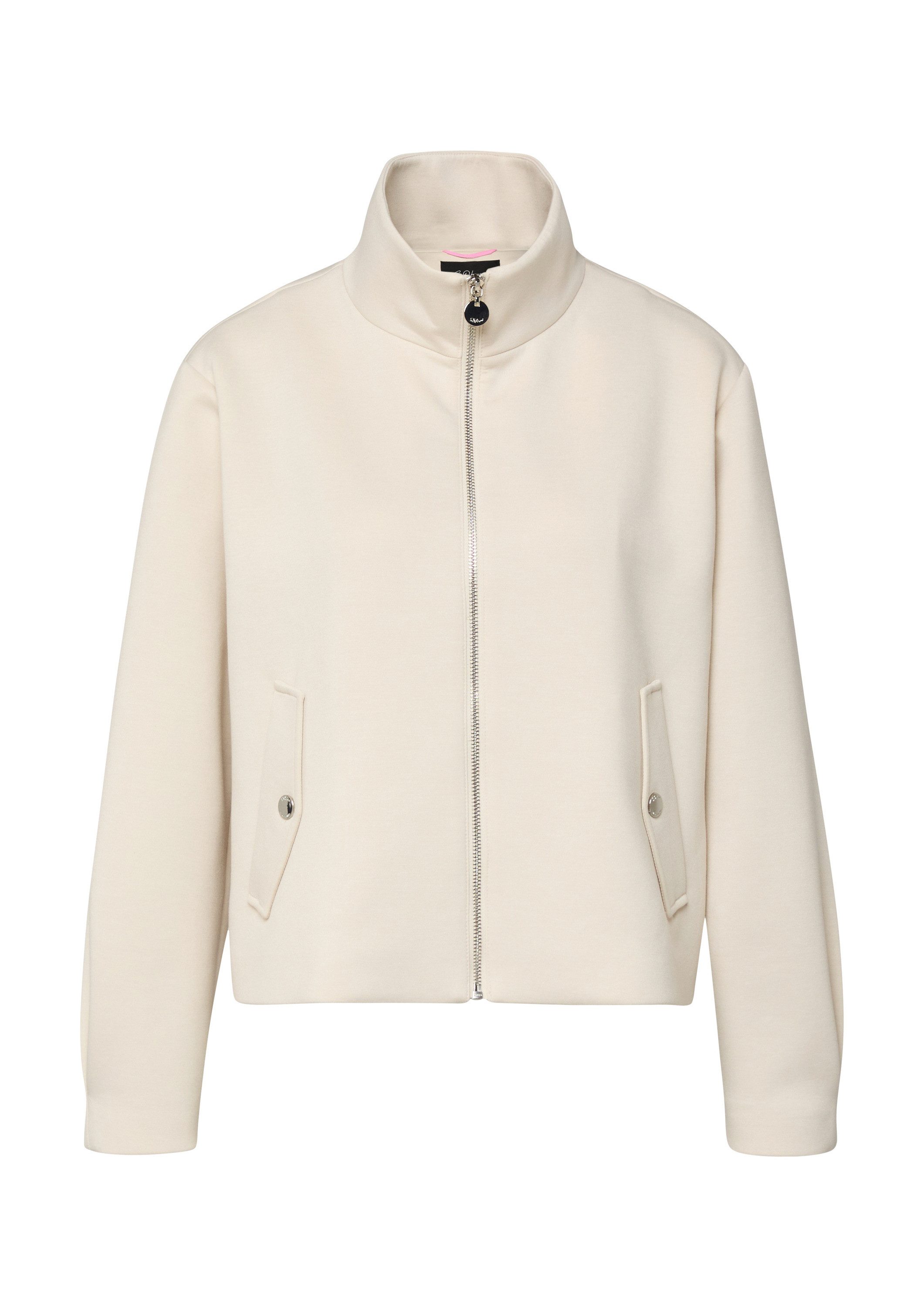 s.Oliver Funktionsjacke Outdoor-Jacke Scuba-Blouson im Relaxed Fit mit Stehkragen