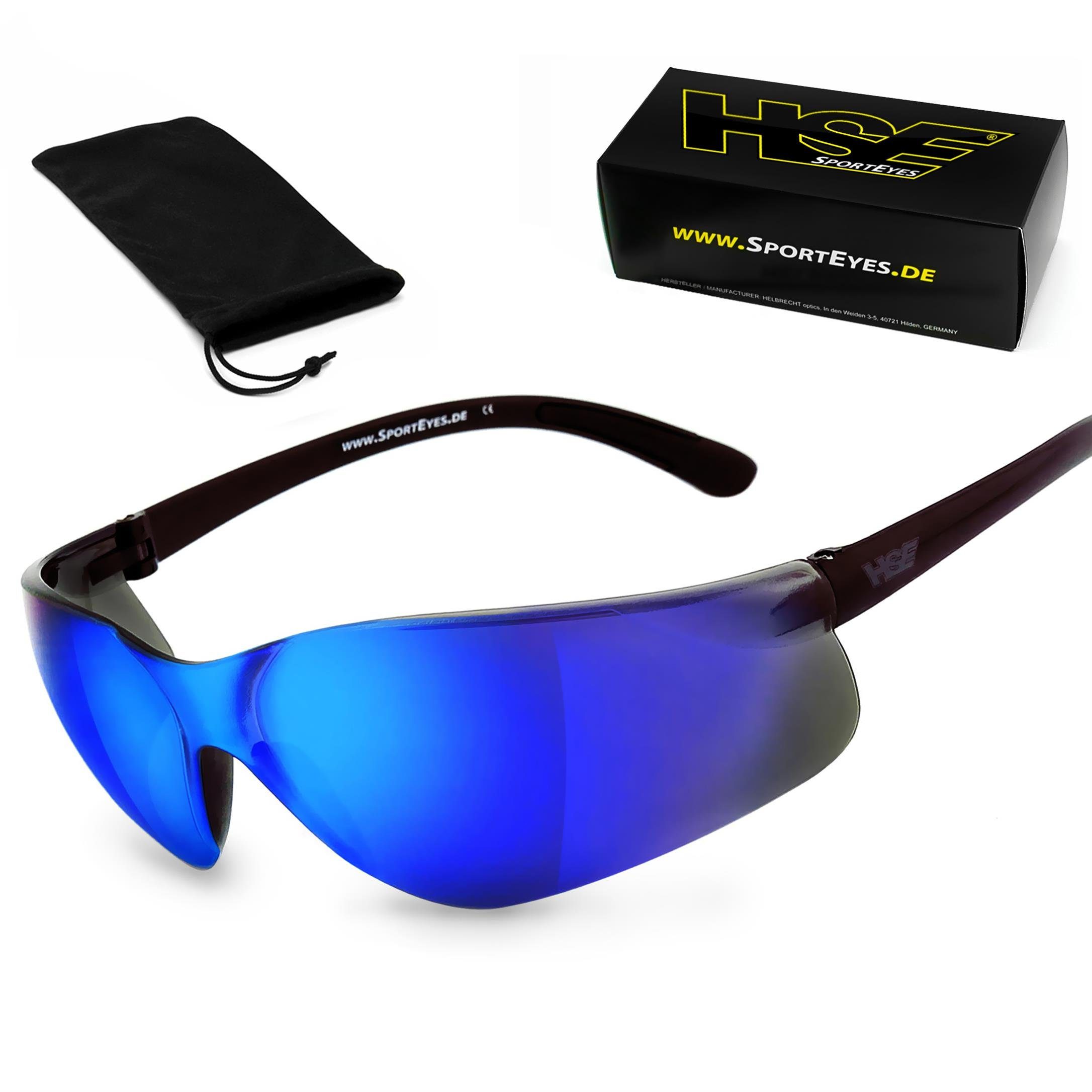 HSE - SportEyes Sportbrille DEFENDER 1.0, Steinschlagbeständig durch Kunststoff-Sicherheitsglas