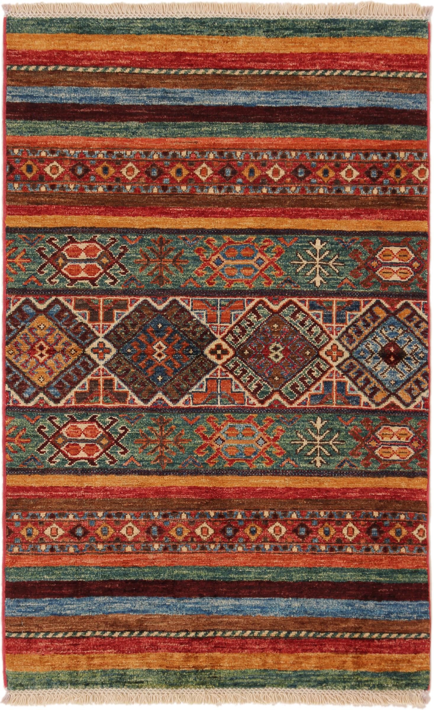 Orientteppich Arijana Shaal 79x126 Handgeknüpfter Orientteppich