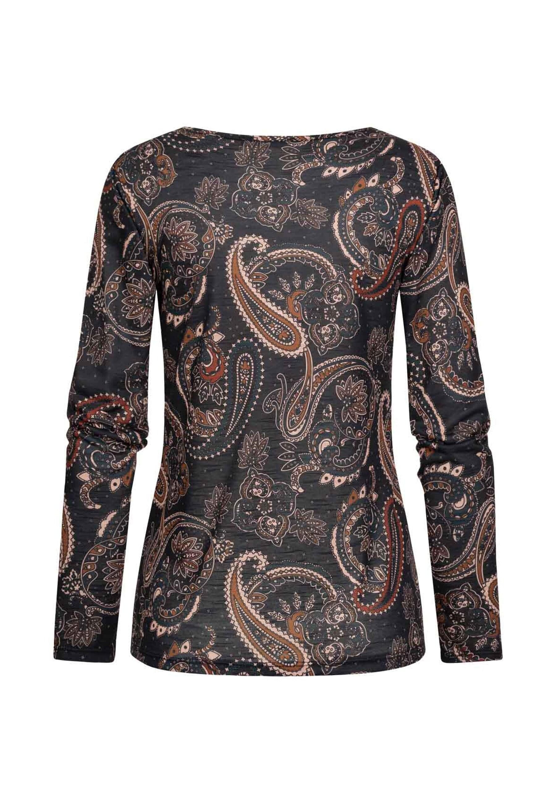 CLOUD 5IVE Longsleeve CLOUD 5IVE Langarm Shirt Longsleeve mit Paisley Print günstig online kaufen