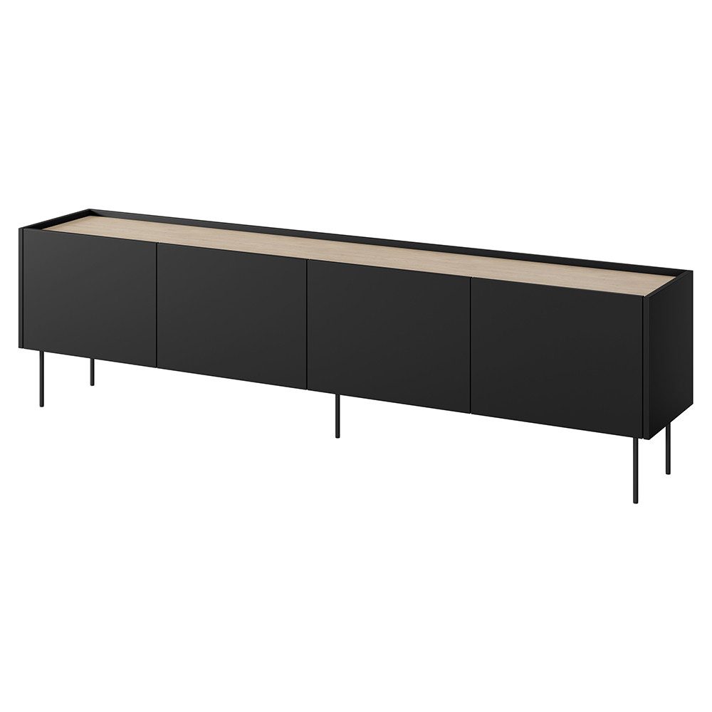 Lomadox Lowboard DELFT-141, in schwarz und günstig online kaufen
