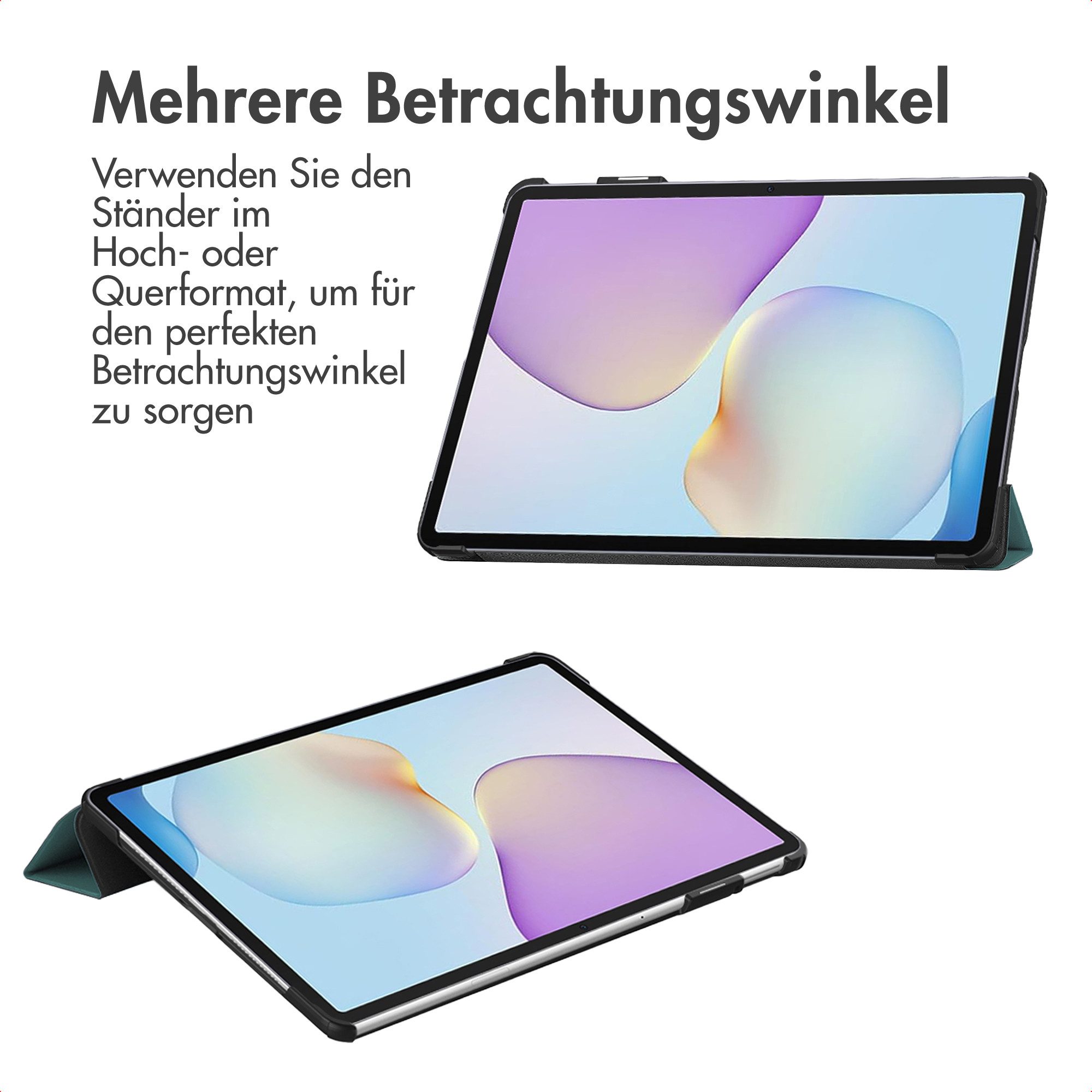 imoshion Tablet-Mappe imoshion Trifold Klapphülle Huawei Matepad 11.5 (2025) - Dunkelgrün – Bild 2 von 5