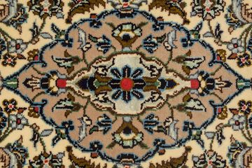 Teppich Keshan Teppich handgeknüpft beige, morgenland, rechteckig, Höhe: 8 mm