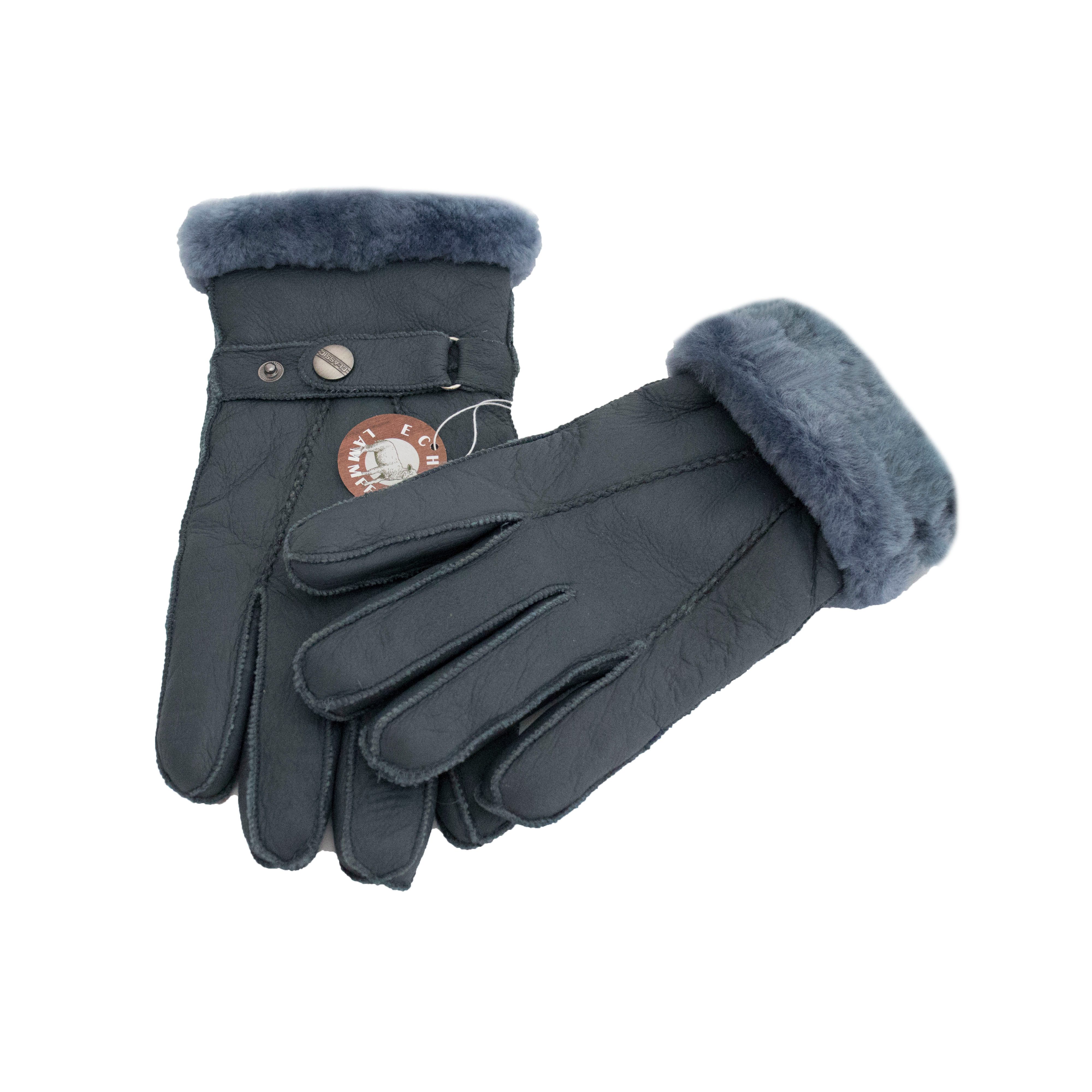 Reissner Lammfelle Lederhandschuhe Finger Handschuhe Nappaleder gefüttert echtes Lammfell (2-St) – Bild 4 von 5