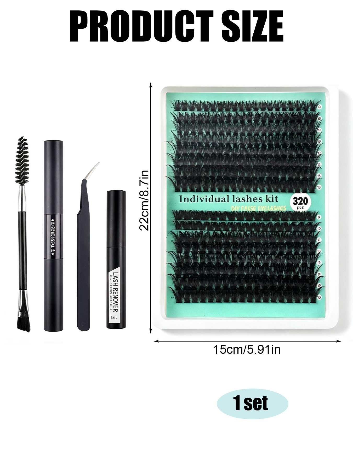 DEBAIJIA Einzelwimpern Segmentierte falsche Wimpern, wiederverwendbare Cluster Wimpern